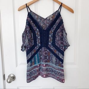 Chelsea28 Cold Shoulder Top